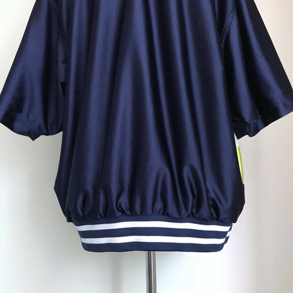 VTG Nike‎ Basketball Jersey Zip Up Short Sleeve Shooting Shirt White Tag Size M - Picture 8 of 11